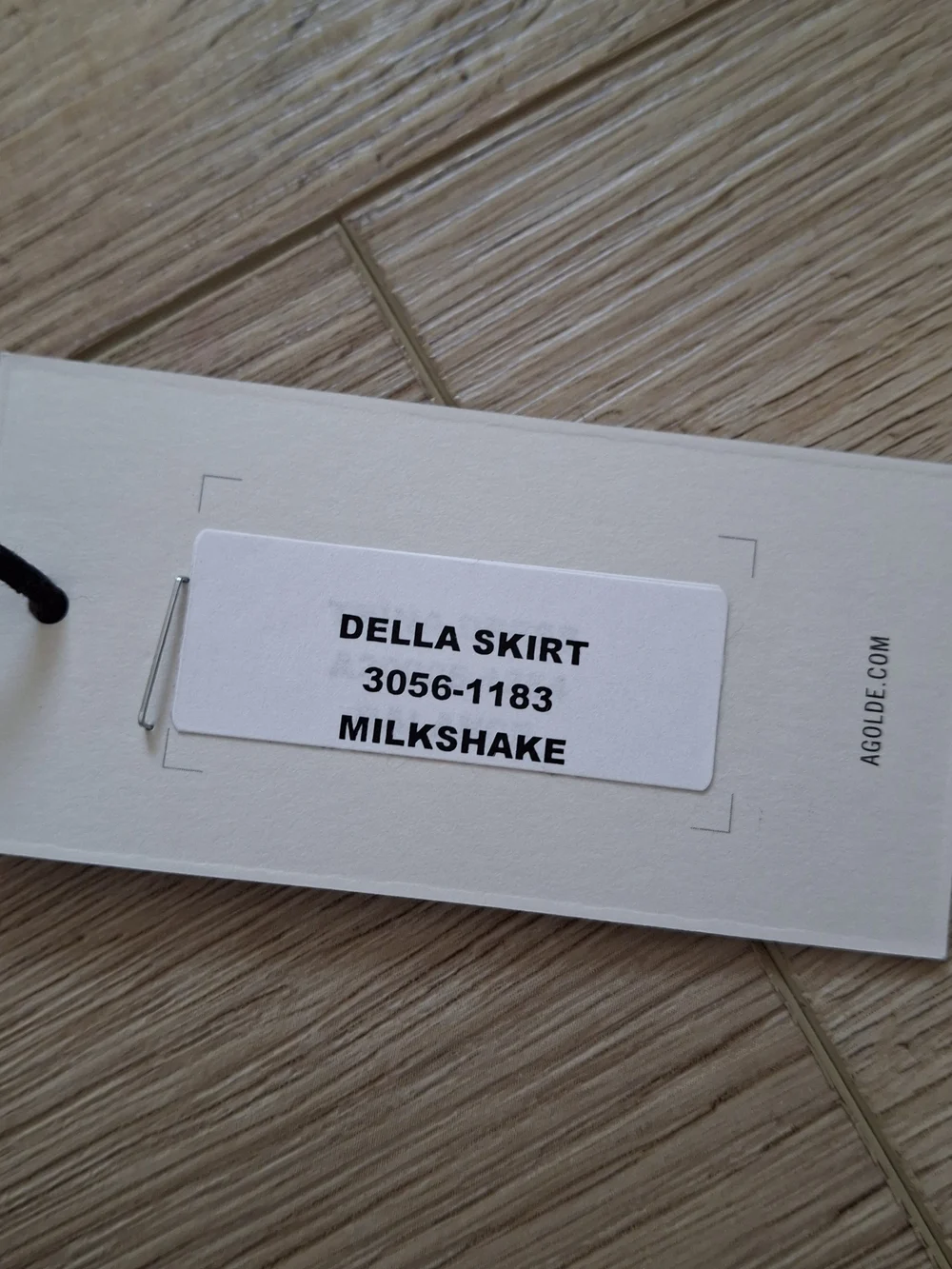NWT AGOLDE Della White Denim Midi Skirt Raw Hem Frayed Size 27